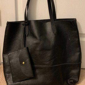 J. Crew Downing BlackLeather Tote
